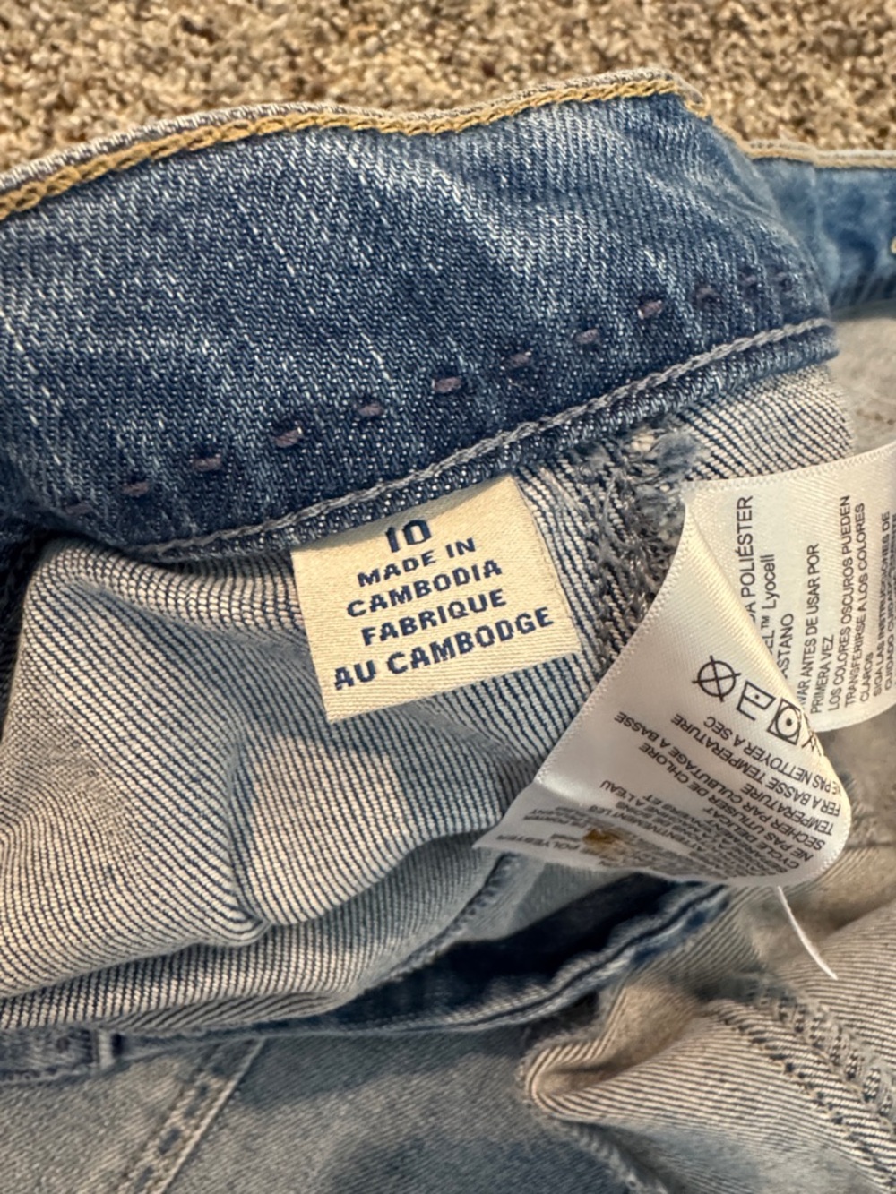 Tommy Bahama Light Blue Denim Mini Skirt - Picture 4 of 4